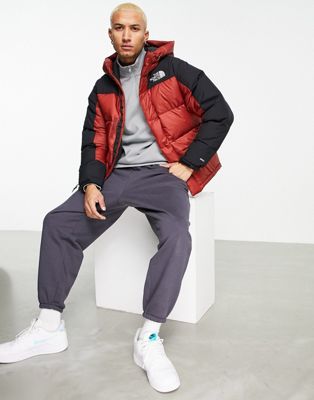 The North Face Himalayan down puffer jacket in burgundy | ASOS