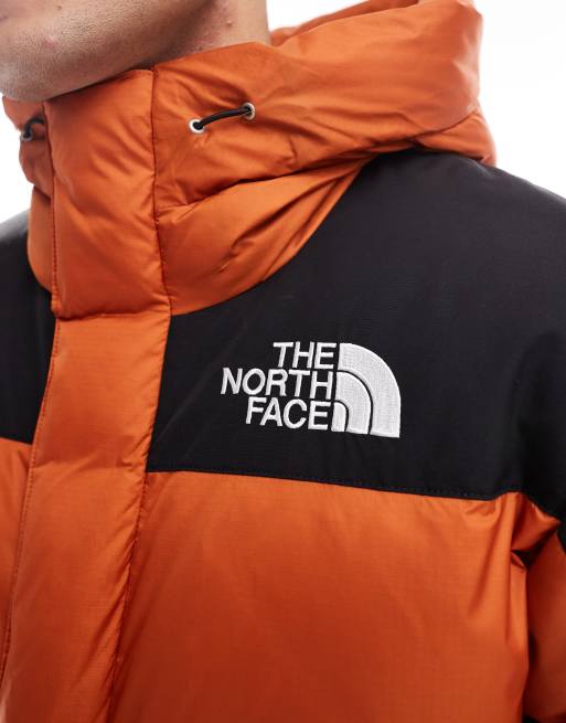 The North Face HMLYN down puffer parka jacket in orange