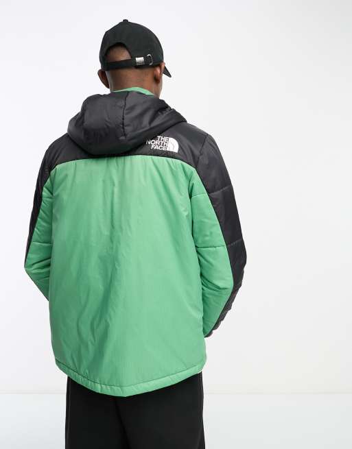 The North Face - Himalayan - Giacca con cappuccio sintetica leggera verde e nera, 4 di 4