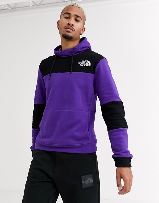 The North Face Himalayan hoodie in purple/black