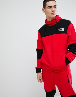 red north face tracksuit