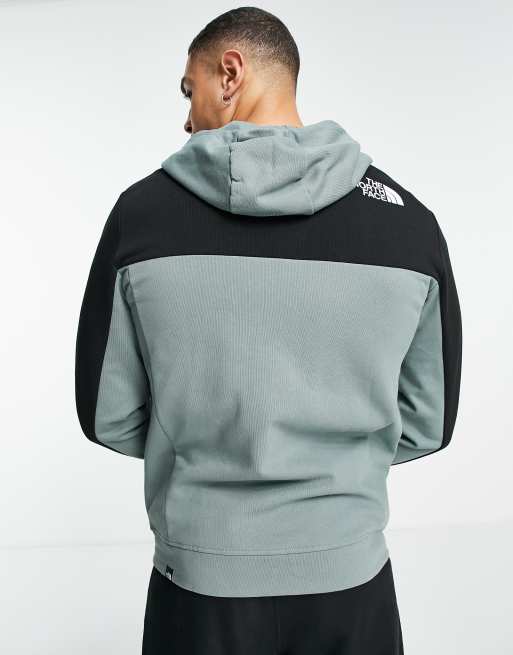 The North Face Himalayan Hoodie met rits in groen ASOS