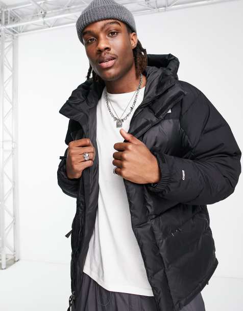 Black north face jacket with fashion hood