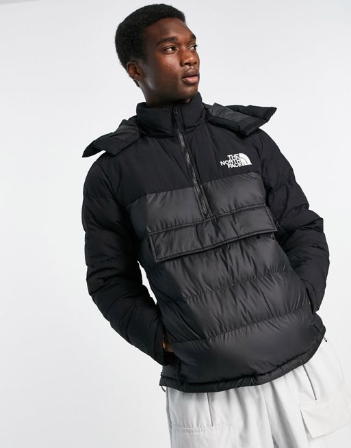 The North Face Himalayan insulated overhead puffer jacket in black | ASOS