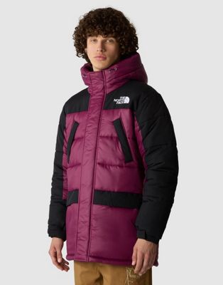 The North Face Himalayan insulated parka in boysenberry and black
