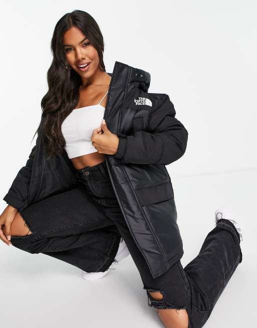 The North Face Himalayan Insulated parka jacket in black | ASOS