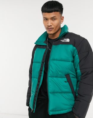 north face parka green