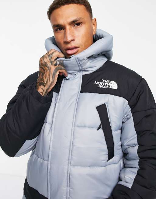 The North Face Himalayan Insulated parka jacket in grey ASOS