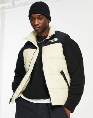The North Face Himalayan insulated puffer vest in stone and black - ASOS Price Checker