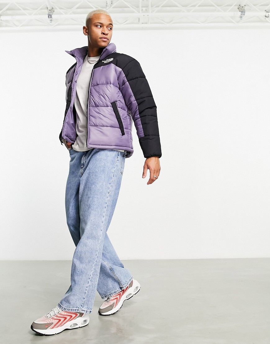 The North Face Himalayan insulated puffer jacket in purple and black