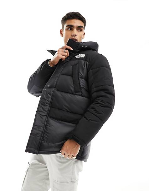 The North Face Himalayan insulated puffer parka coat in black