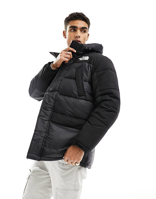 The North Face - himalayan insulated puffer parka coat in black