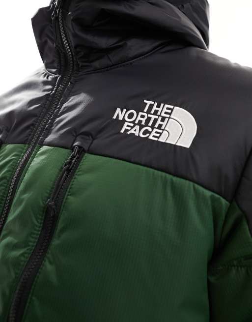 The North Face Himalayan light synthetic hooded puffer jacket in pine green and black, 3 of 5