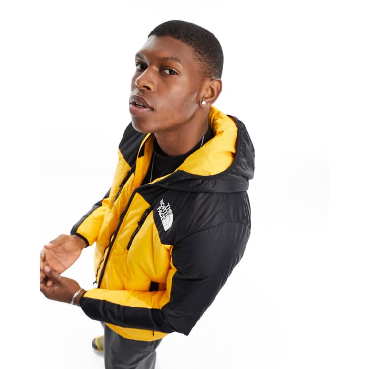 The north face yellow and best sale black jacket