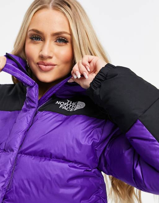 The North Face Himalayan Puffer Jacket In Purple Asos