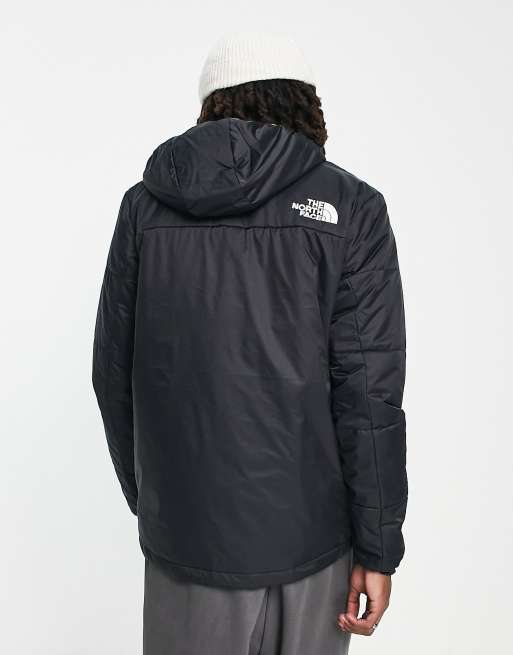 The North Face Himalayan synthetic insulated hooded jacket in black