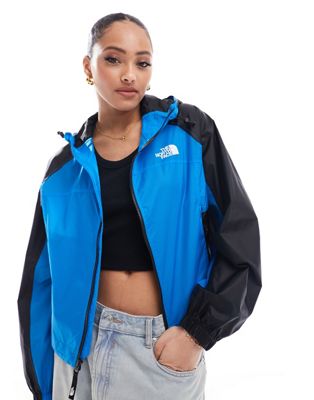 The North Face Himalia packable waterproof wind jacket in blue Exclusive at ASOS