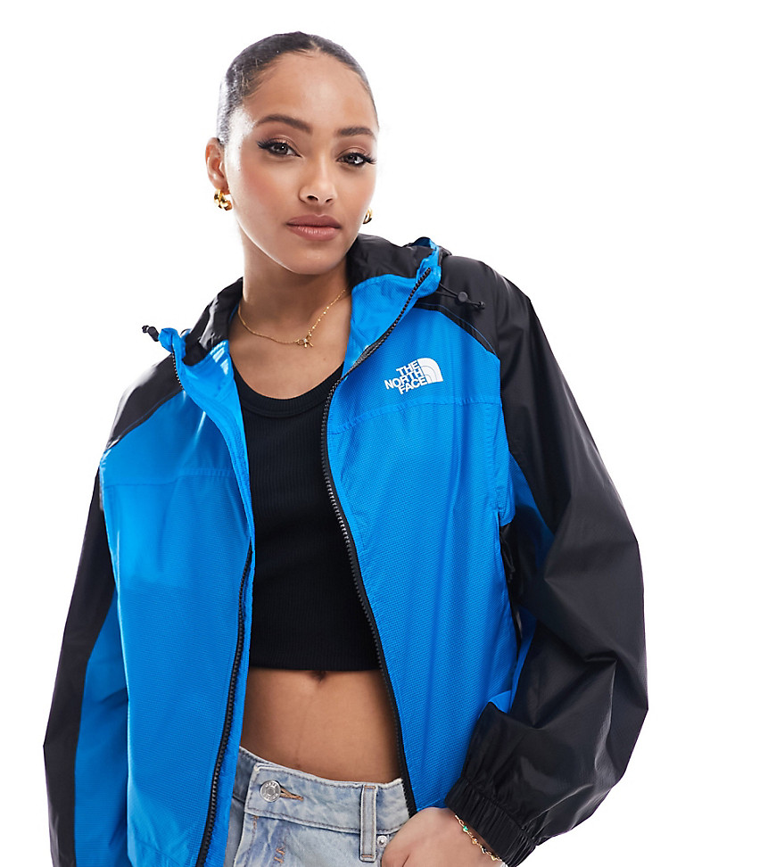 The North Face Himalia packable waterproof wind jacket in blue Exclusive at ASOS
