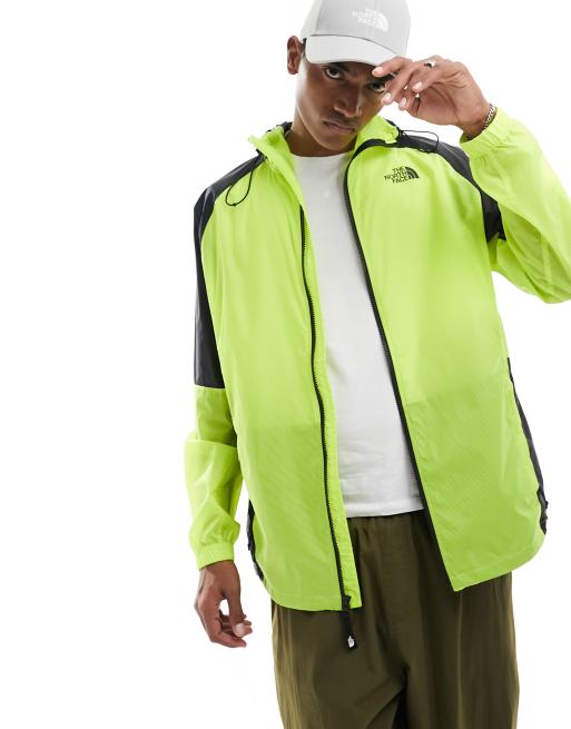 The North Face Himalia packable wind jacket in lime green Exclusive at ASOS ASOS