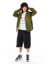 The North Face Himalia packable wind jacket in lime green