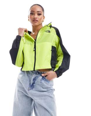 The North Face - Himalia - Verstaubare, wasserfeste Windjacke in Limettengrün, exklusiv bei ASOS-Blau