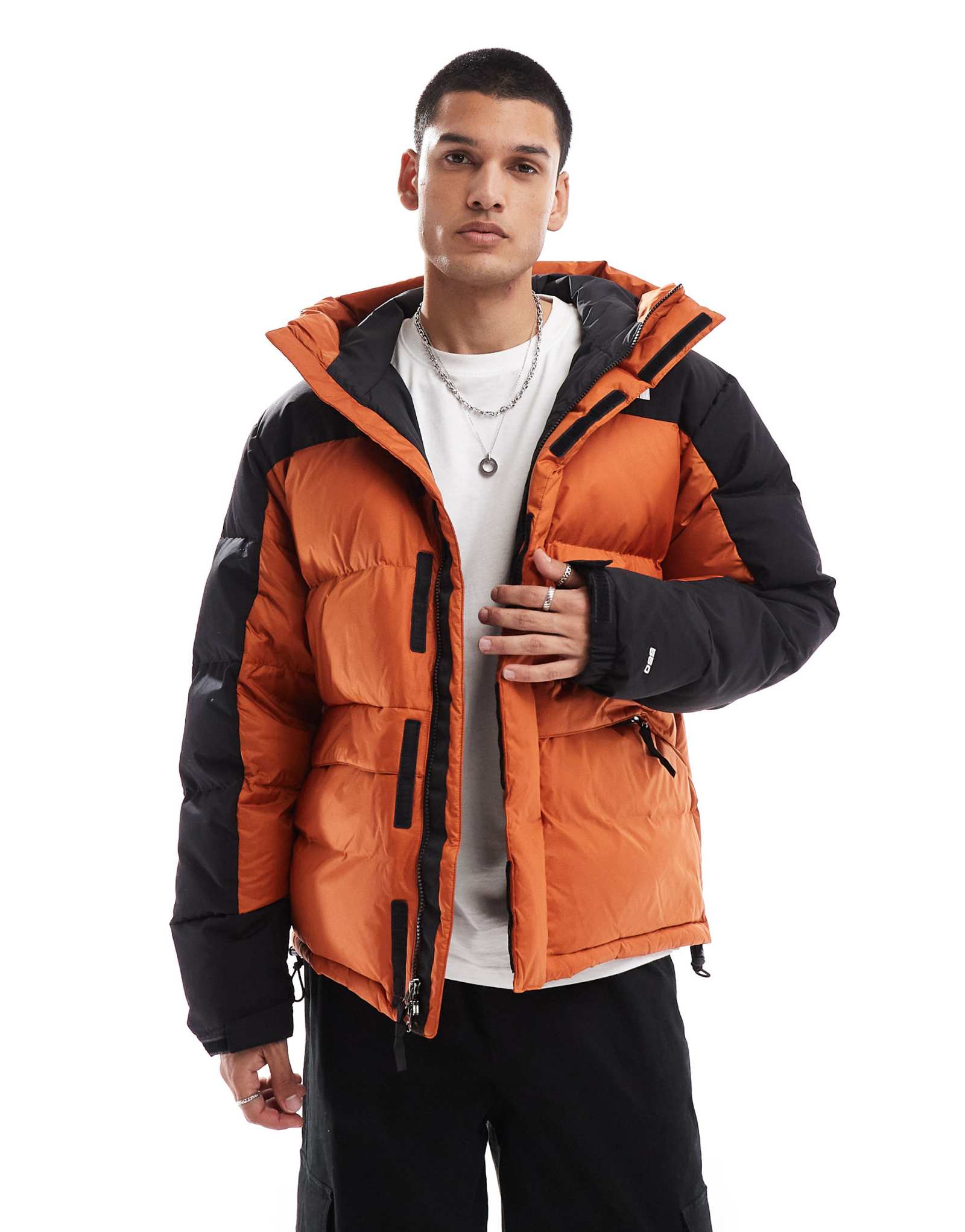 Пуховая куртка-парка The North Face HMLYN оранжевого цвета