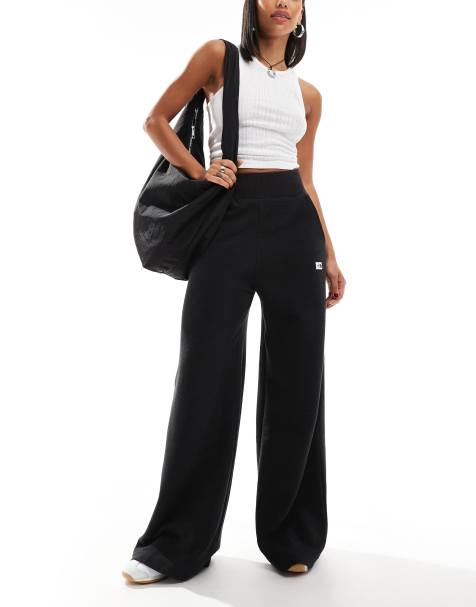 The North Face Hoden wide leg logo joggers in black - view 1
