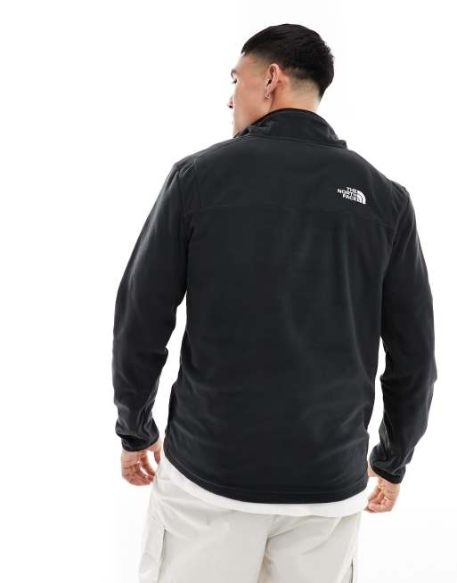 The North Face – Homesafe – Svart fleecetröja med tryckknappar på kragen, 4 av 4