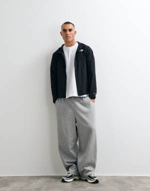 The North Face hooded wind jacket in black