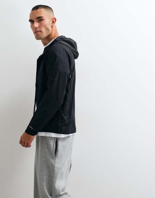 The North Face hooded wind jacket in black, 4 of 5