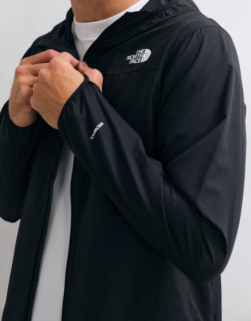 The North Face hooded wind jacket in black, 5 of 5