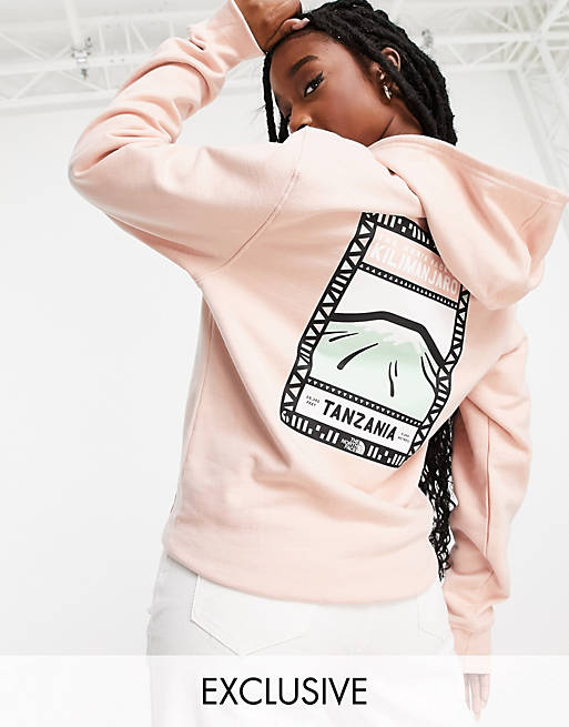The North Face hoodie in pink Exclusive at ASOS
