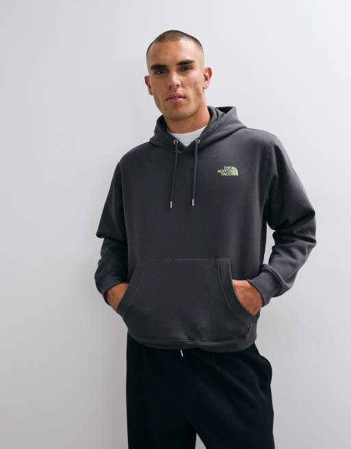The North Face hoodie med avslappnad passform och ryggtryck i grått, 3 av 5