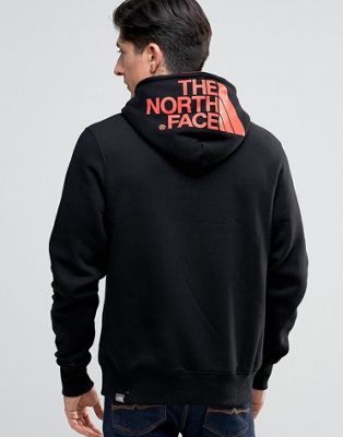 north face hoodie with logo on hood off 