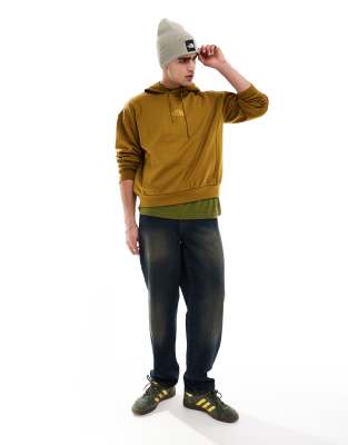 The North Face Horizon Fleece Pullover Hoodie In Moss Green