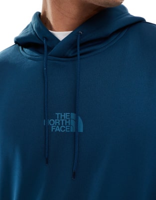 The North Face Horizon fleece pullover hoodie in petrol blue