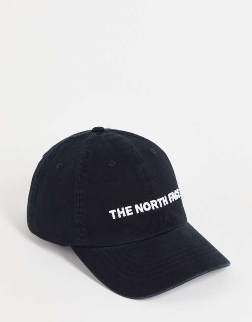 The North Face Horizontal Embro Ball cap in black | ASOS