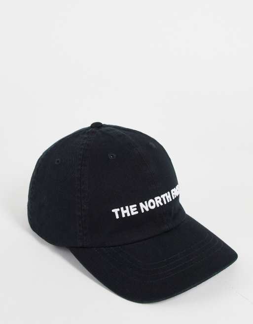 The North Face horizontal embro cap in black | ASOS