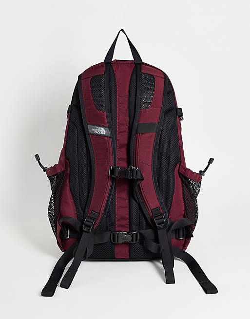 The North Face Hot Shot backpack in burgundy | ASOS