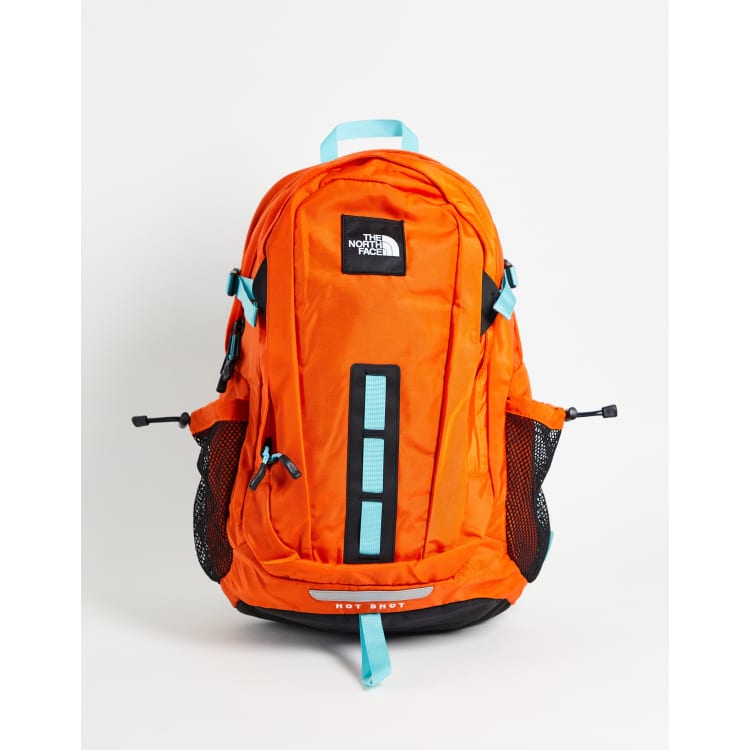 Orange north best sale face backpack