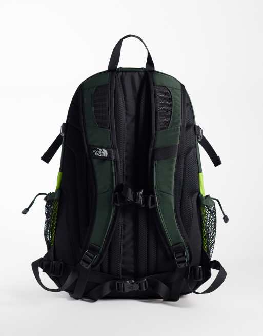 black and green north face backpack The Borealis Commuter Laptop - Water Repellent, Laptop Sleeve, Large Main Compartment, Duck Green/New Taupe Green, One Size it provides durability and water resistance for your adventures The North Face Recon Backpack