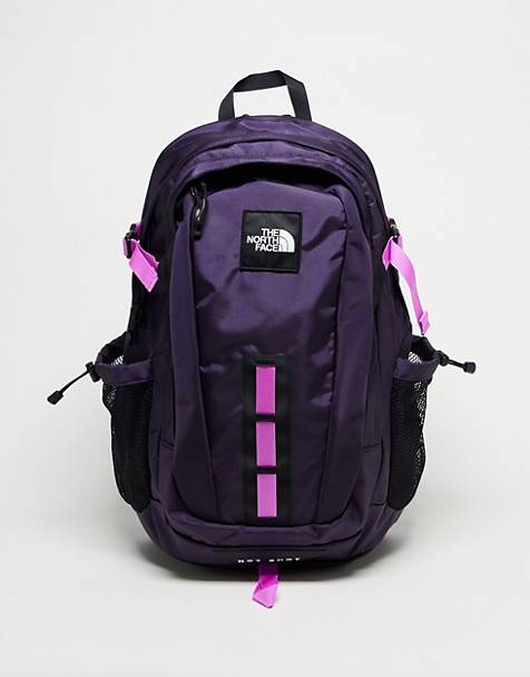 The North Face Hot Shot SE backpack in purple
