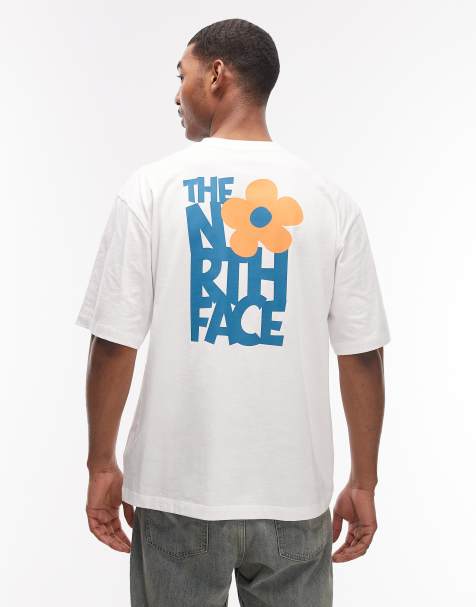 The North Face - Hvid T-shirt med blomsterprint på ryggen - view 1