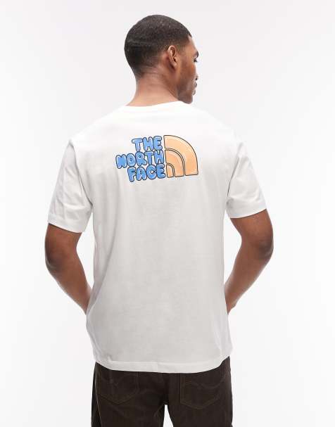 The North Face - Hvid T-shirt med tykt logoprint på ryggen - view 1