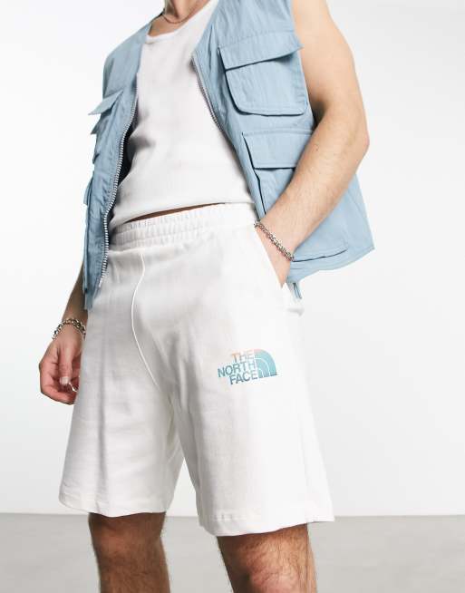 The North Face - Hvide shorts med grafisk print