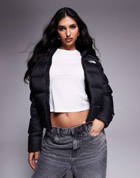 The North Face – Hyalite – Daunen-Pufferjacke in Schwarz mit Kapuze - view 1