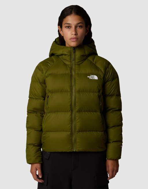 The North Face – Hyalite – Daunenjacke in Olivgrün mit Kapuze, 2 von 4