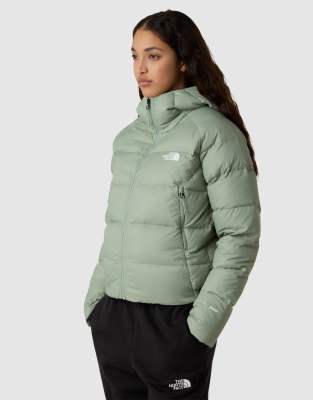 The North Face - Hyalite - Daunenjacke mit Kapuze in Schiefer-Moosgrün
