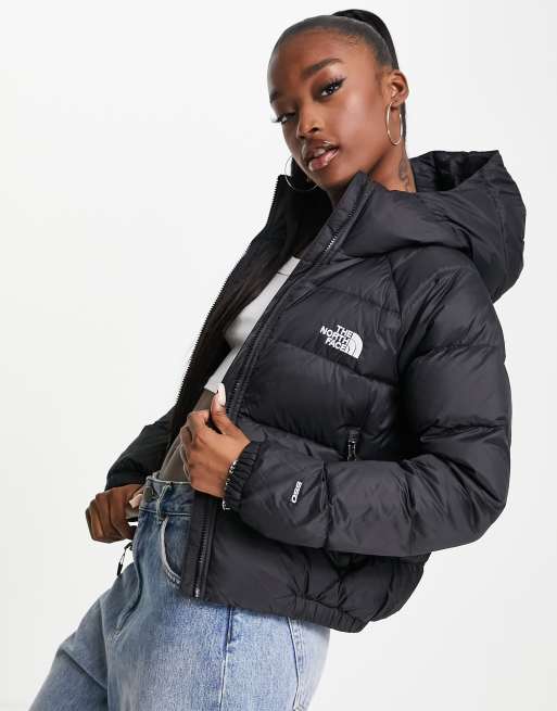 Black north discount face hooded jacket