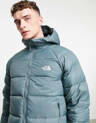 north face hyalite down hooded jacket